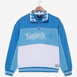 Marvel Blue and White Fantastic Four Sweatshirt